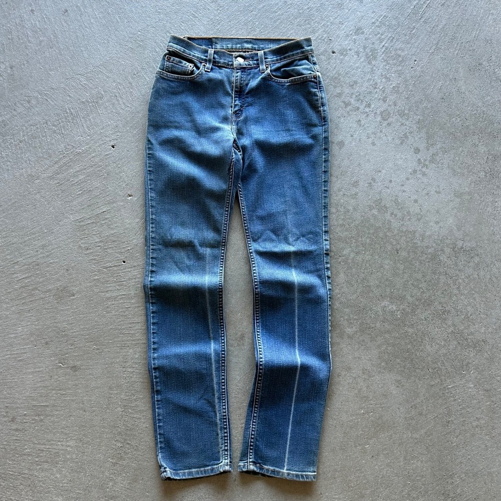 Vintage 90s Levis 510 Jeans Womens 6 MIS L Blue Medium Denim Lower Rise Slim Fit